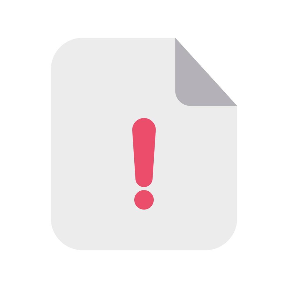 Notice Files Icon with Flat Style vector