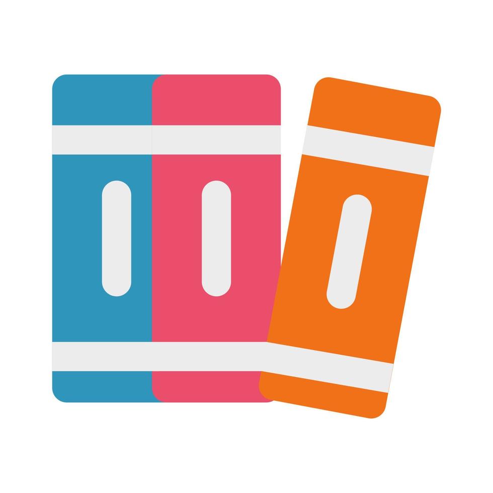 Binder Files Icon with Flat Style vector