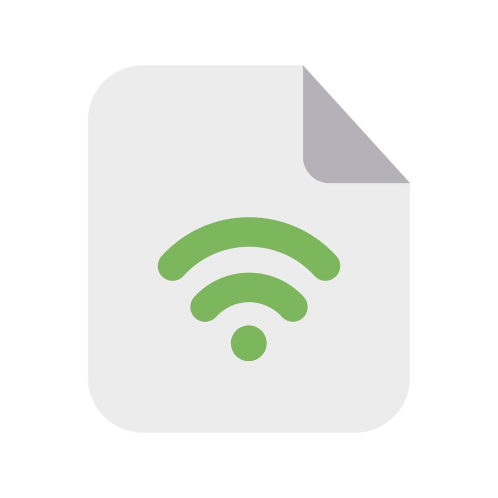 Network Files Icon with Flat Style vector