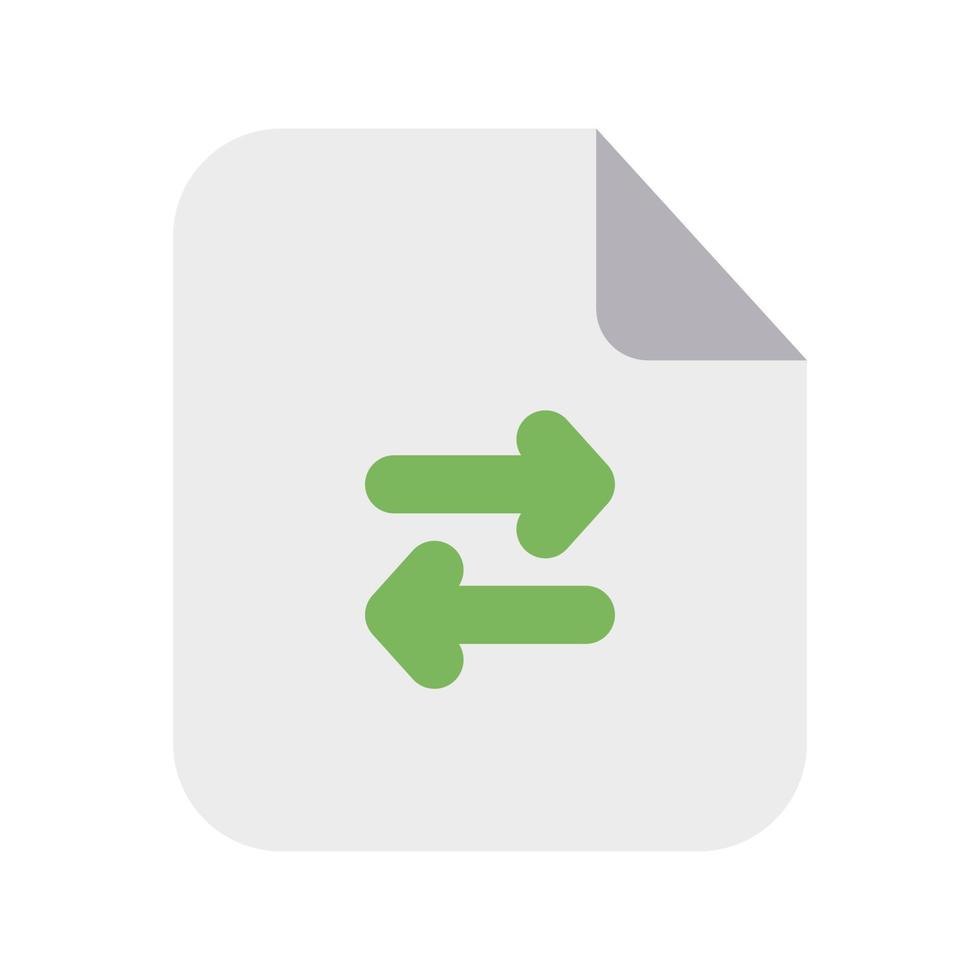 Transfer Files Icon Flat Style vector