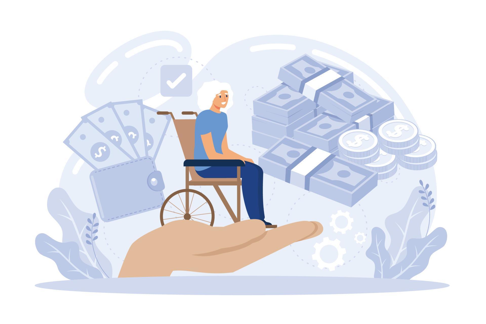 Social security abstract concept vector illustration. Social security