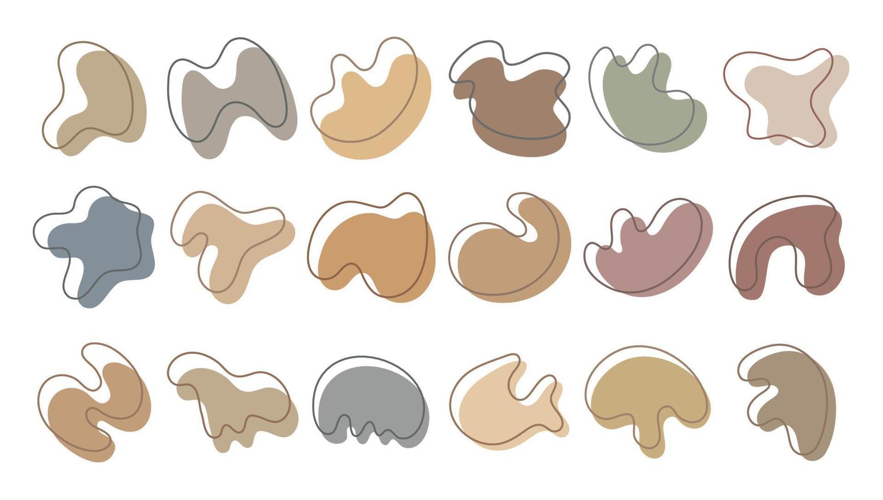 Abstract shapes. free form liquid for decorating greeting cards vector