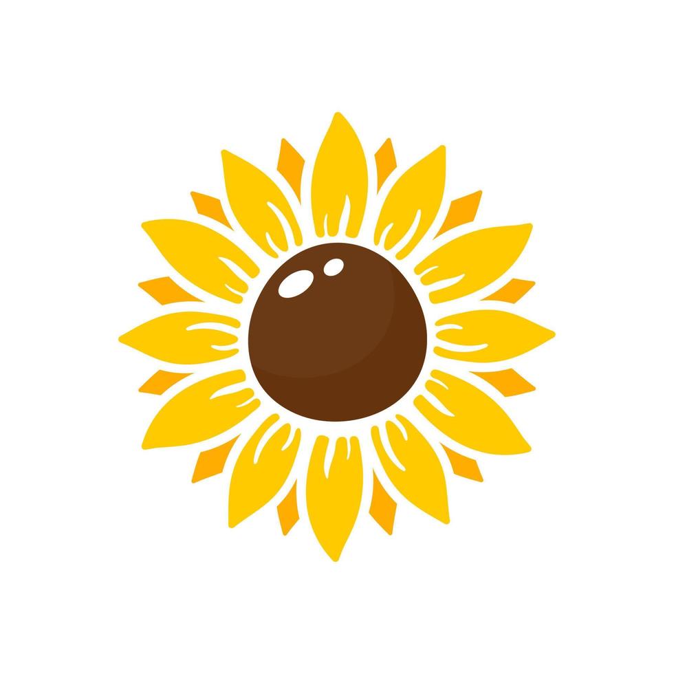 los girasoles amarillos florecen en primavera. para decorar cartel de bienvenida vector