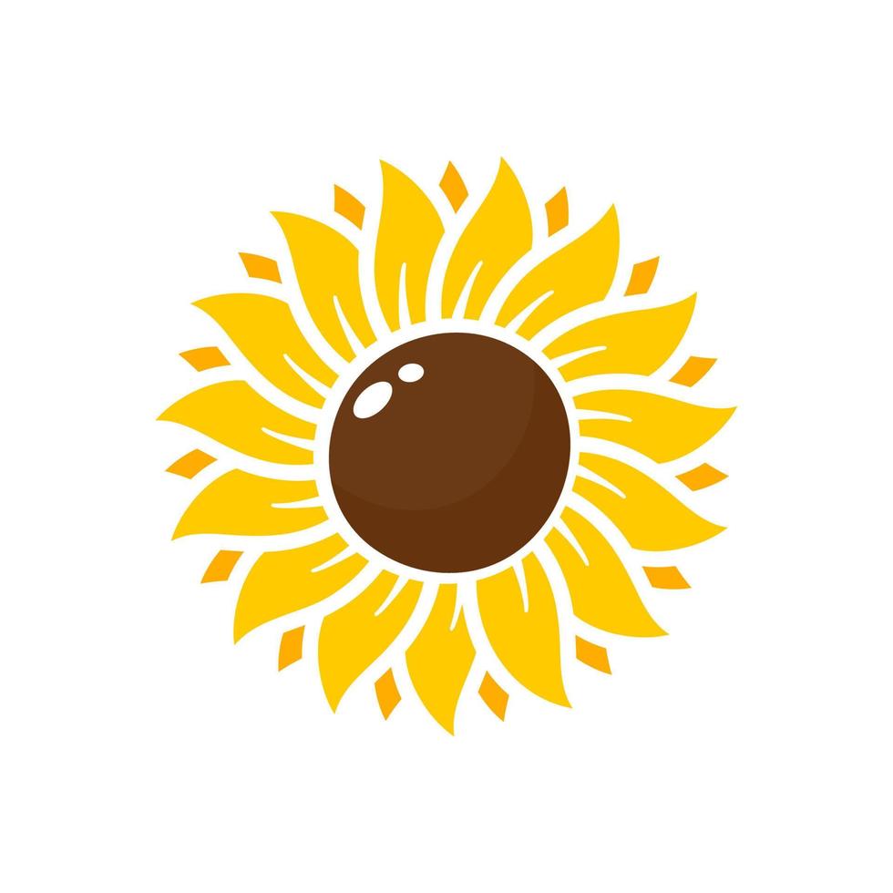 los girasoles amarillos florecen en primavera. para decorar cartel de bienvenida vector