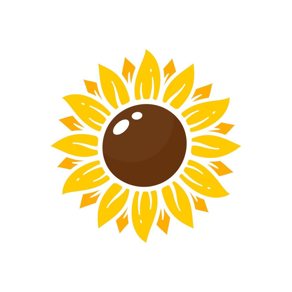 Yellow sunflowers bloom in spring. for decorating welcome sign vector