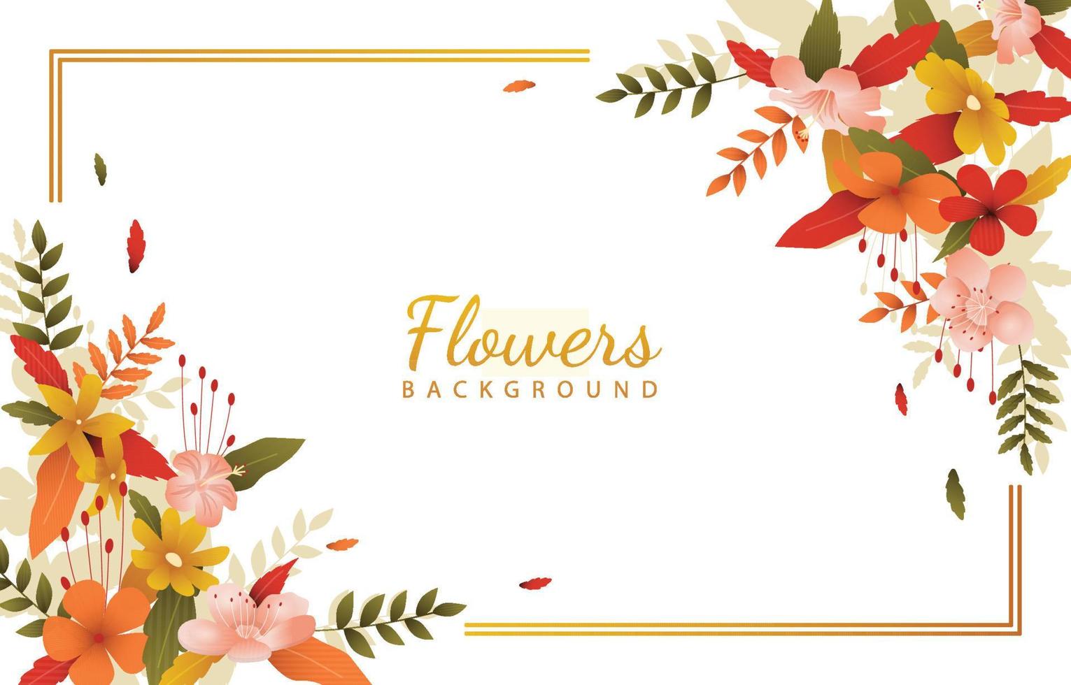 Beautiful Flower Floral Border Summer Spring Background 11429896 Vector