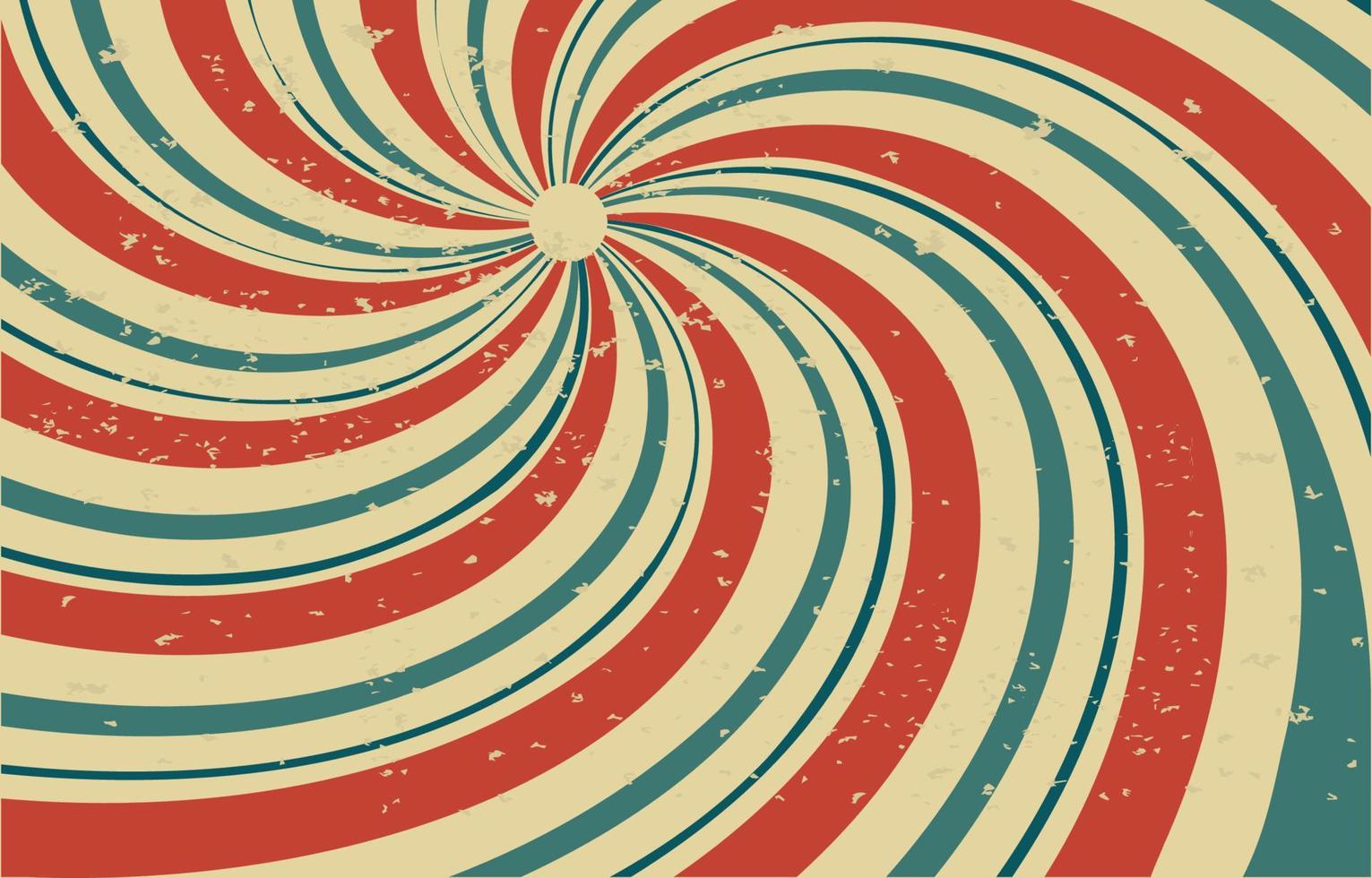 Twirl Twisted Spiral Retro Classic Flat Background vector