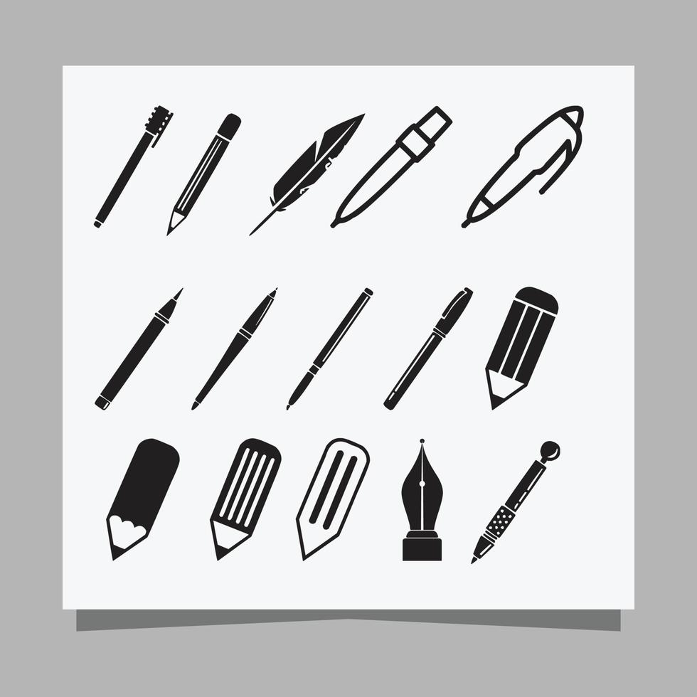 The pen icon drawn on paper is perfect for posters, school stationery promotions are starting vector