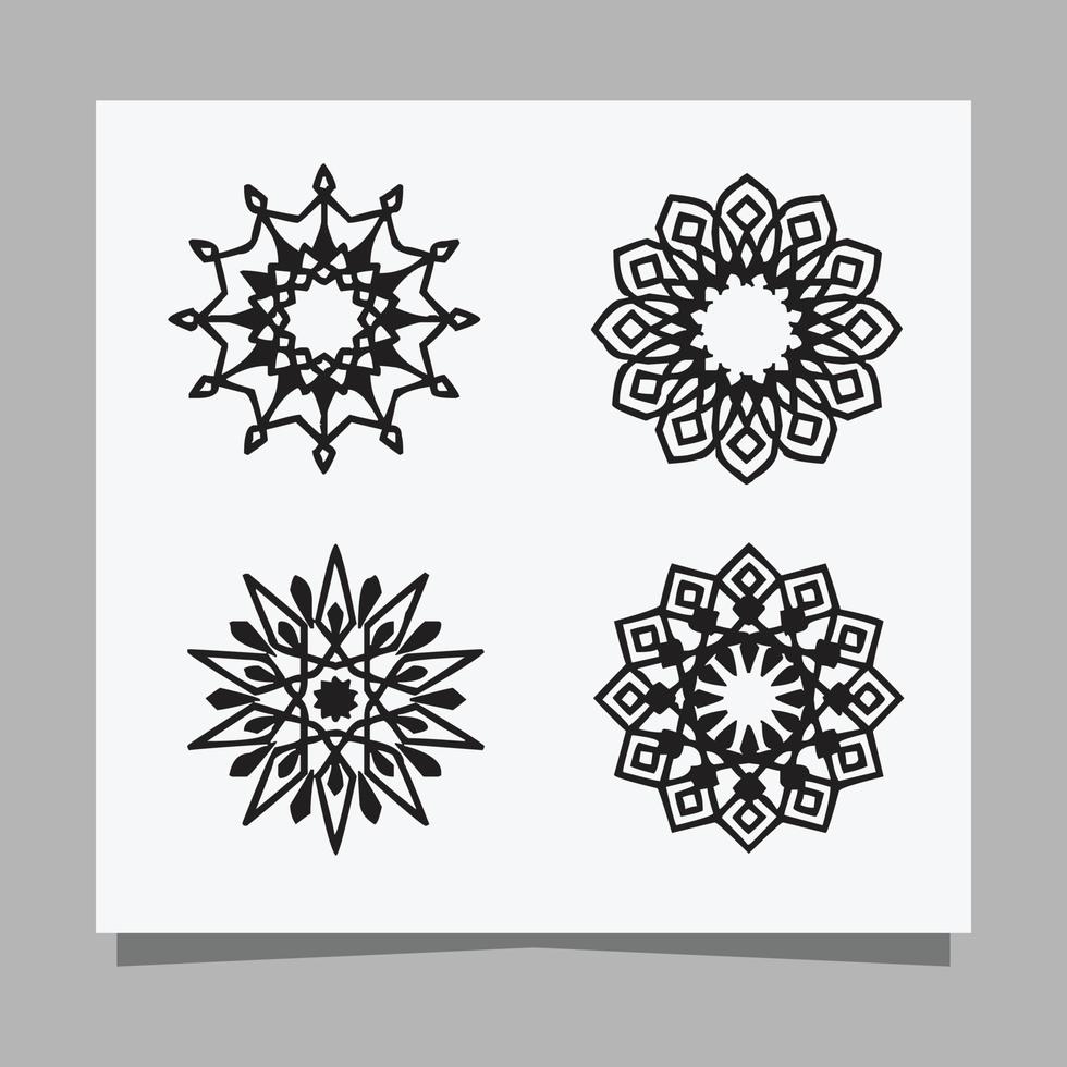 vector illustration of minimalist ornaments, Arabic ornaments drawn on paper are perfect for banner and poster decoration