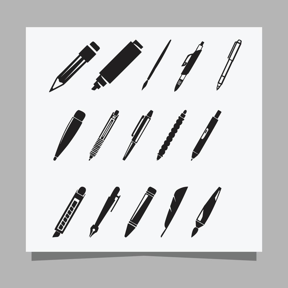 The pen icon drawn on paper is perfect for posters, school stationery promotions are starting vector