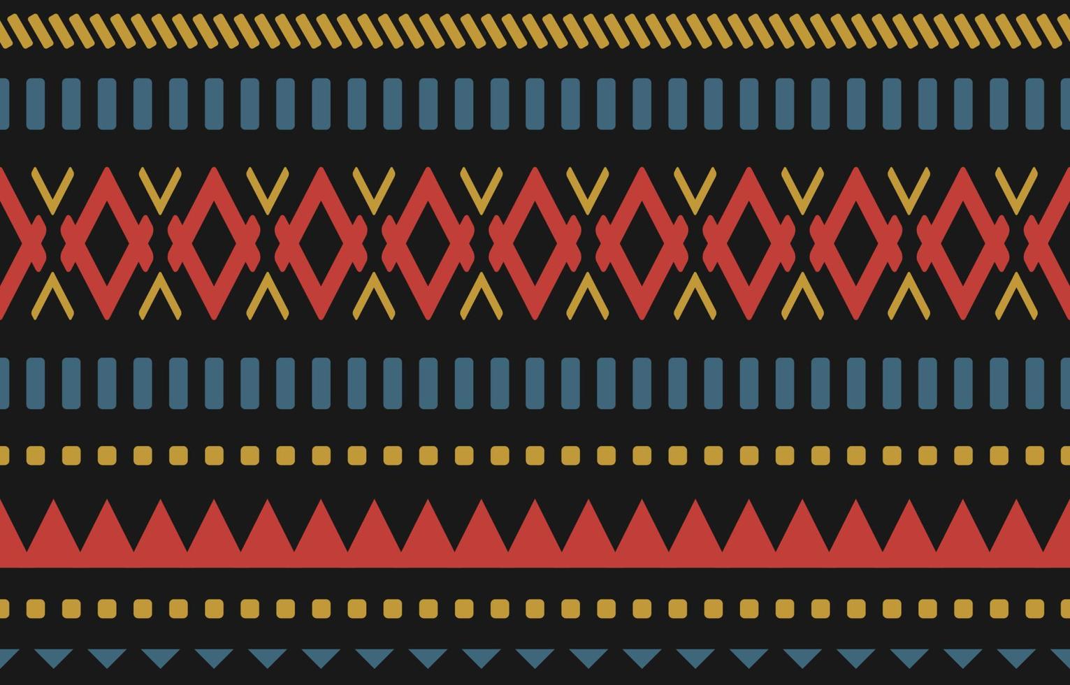 Geometric ethnic seamless pattern in tribal. Aztec American and Mexican style. vector