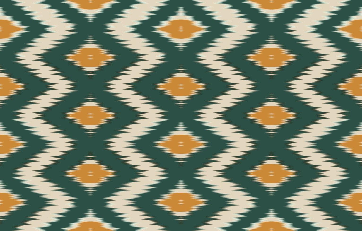 Ethnic Ikat seamless pattern in tribal. Fabric Indian style. vector