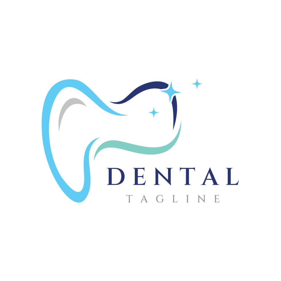 Abstract dental logo template design. Dental health, dental care and dental clinic. Logo for health, dentist and clinic. vector