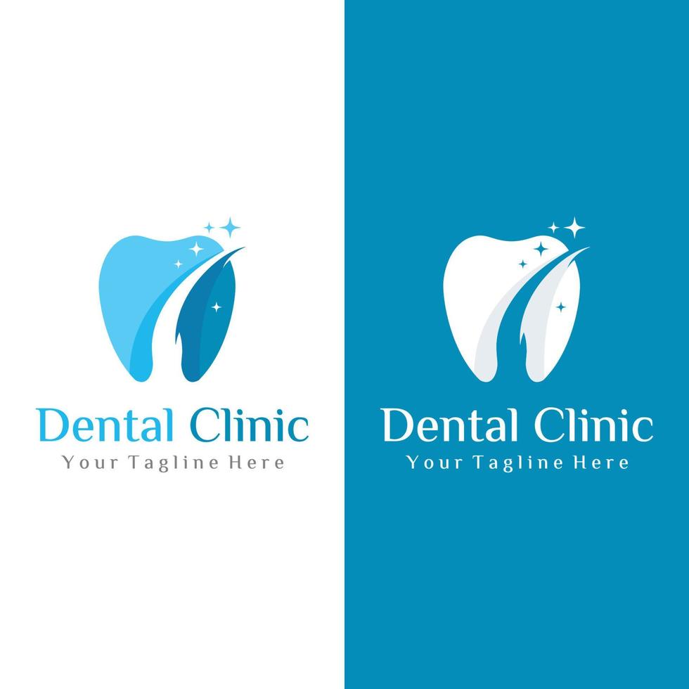 Abstract dental logo template design. Dental health, dental care and dental clinic. Logo for health, dentist and clinic. vector