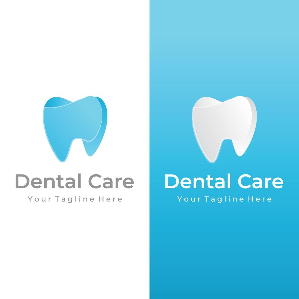 diseño de plantilla de logotipo dental abstracto. salud dental, atención dental y clínica dental. logo para salud, dentista y clínica. vector