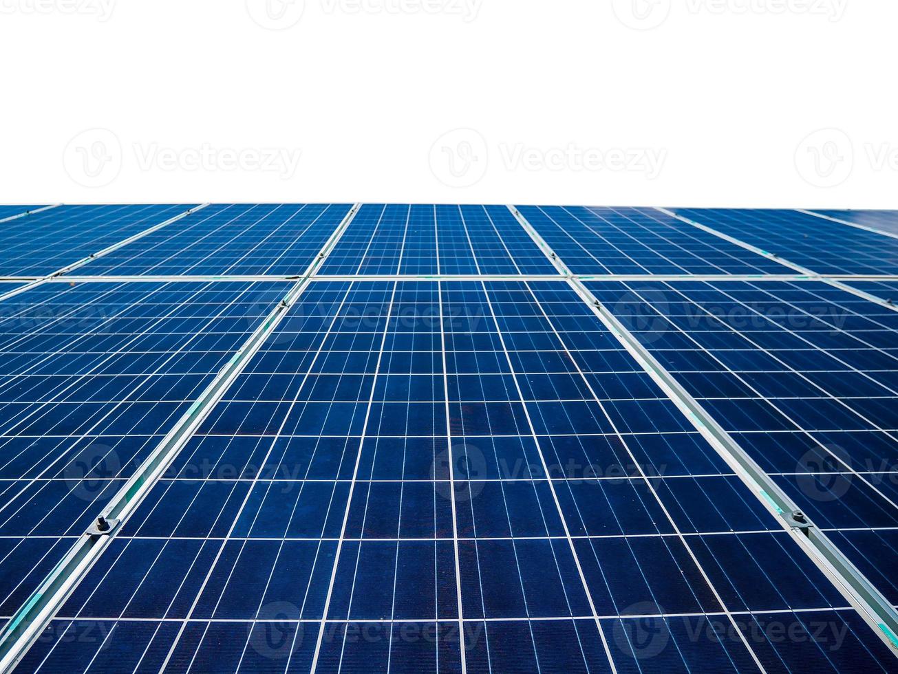 Solar panels close up photo