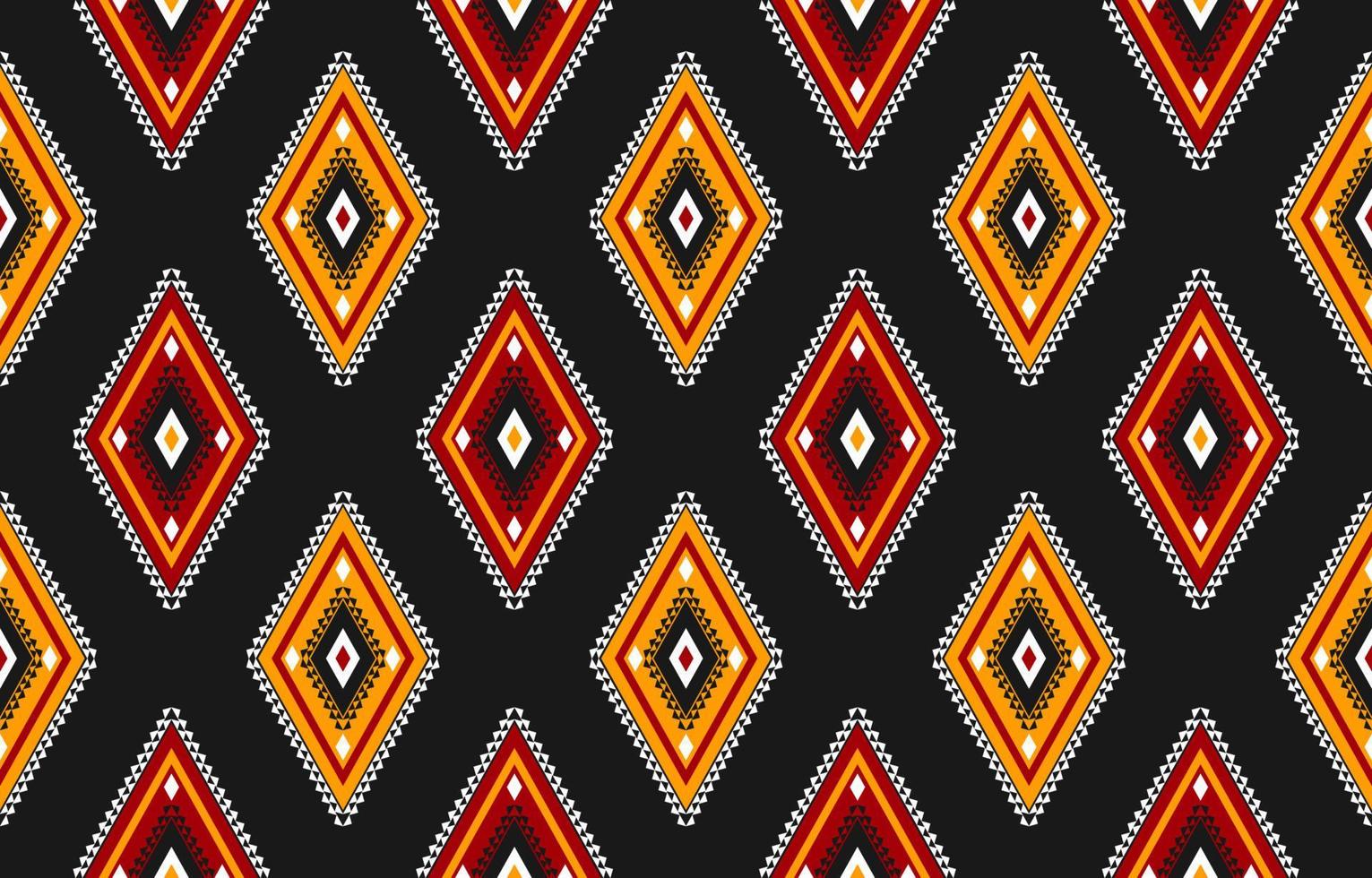Geometric ethnic seamless pattern in tribal. Fabric Mexican style. vector