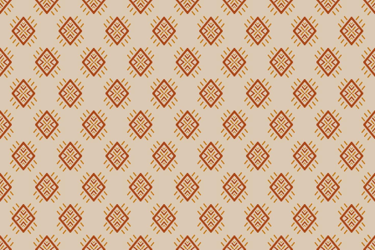 Geometric ethnic seamless pattern in tribal. Fabric Indian style. Abstract ikat art. vector