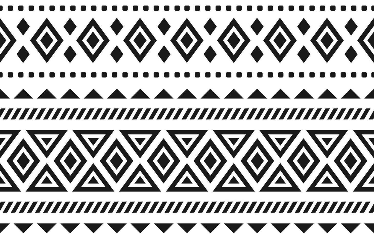 Geometric ethnic seamless pattern traditional. vector