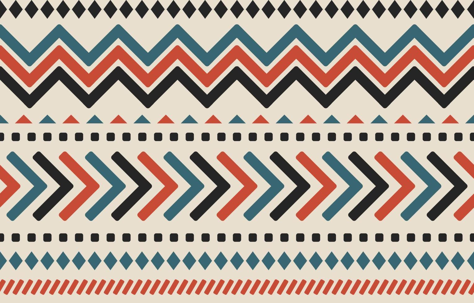 Ethnic geometric seamless pattern. Tribal style. vector