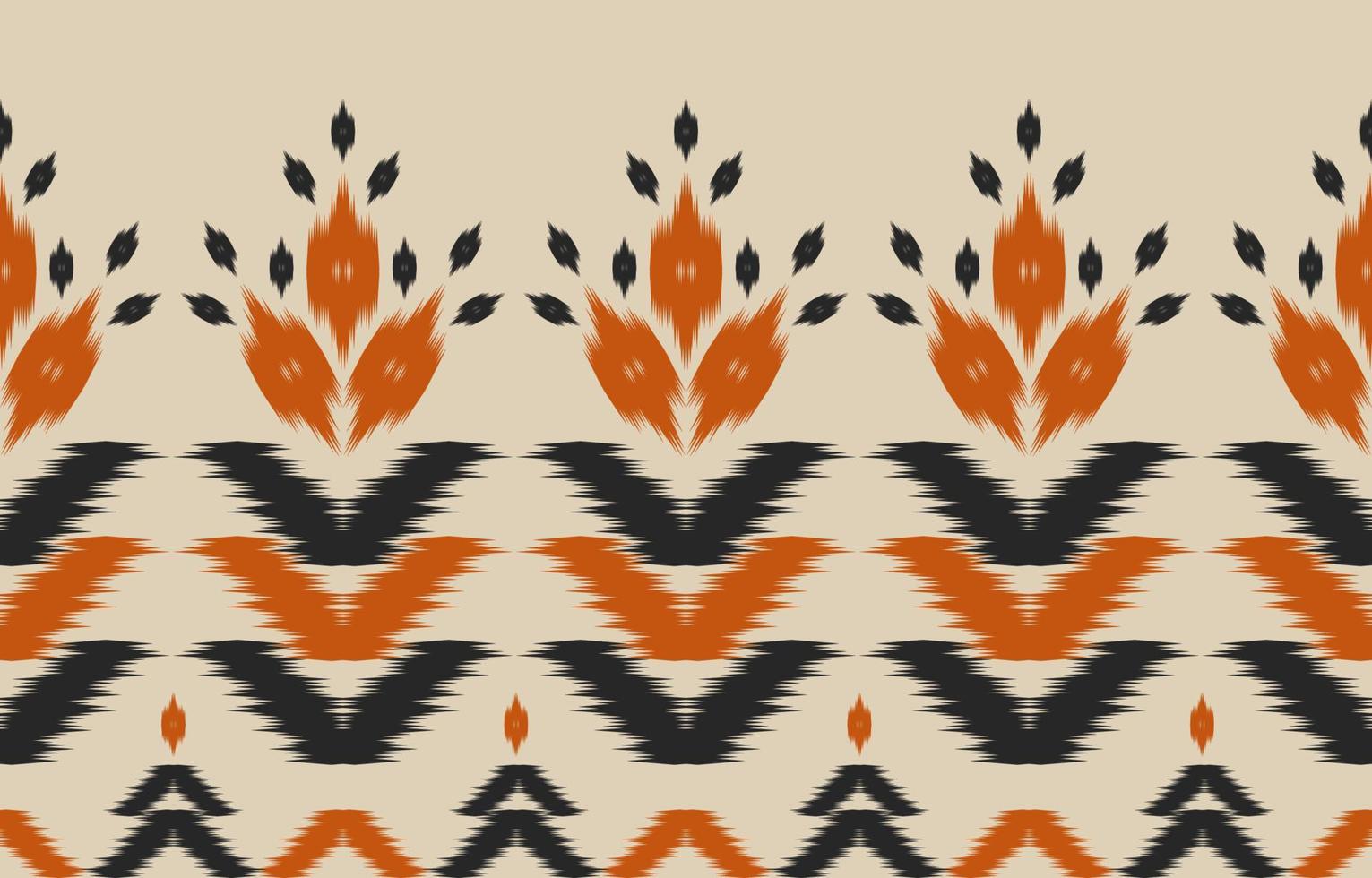 Abstract Ikat pattern art. Ethnic oriental seamless pattern traditional. vector