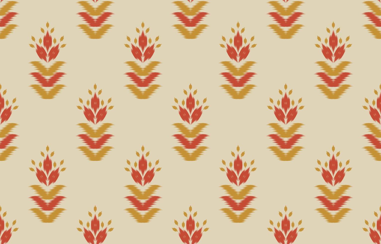 fondo de flor ikat. étnico oriental de patrones sin fisuras tradicional. vector