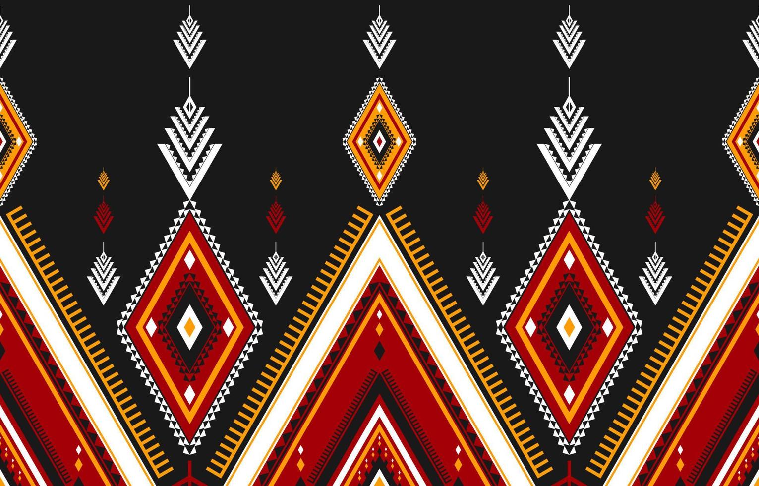 Geometric ethnic seamless pattern in tribal. American, mexican style. Aztec abstract art. vector