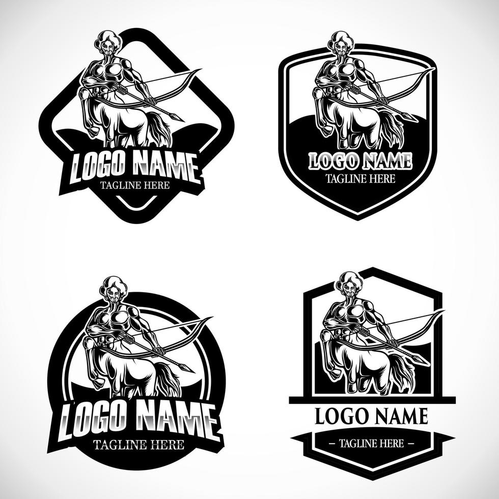 god man mascot vector illustration template