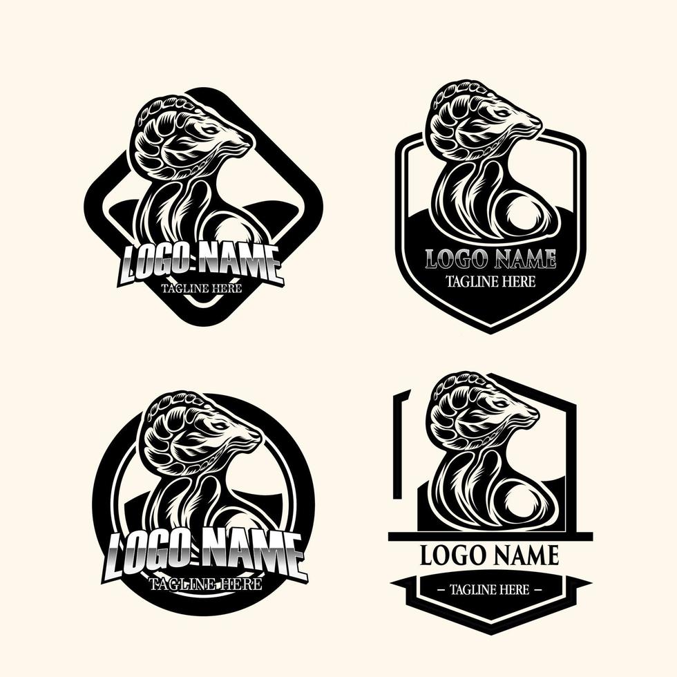 animal character vector template