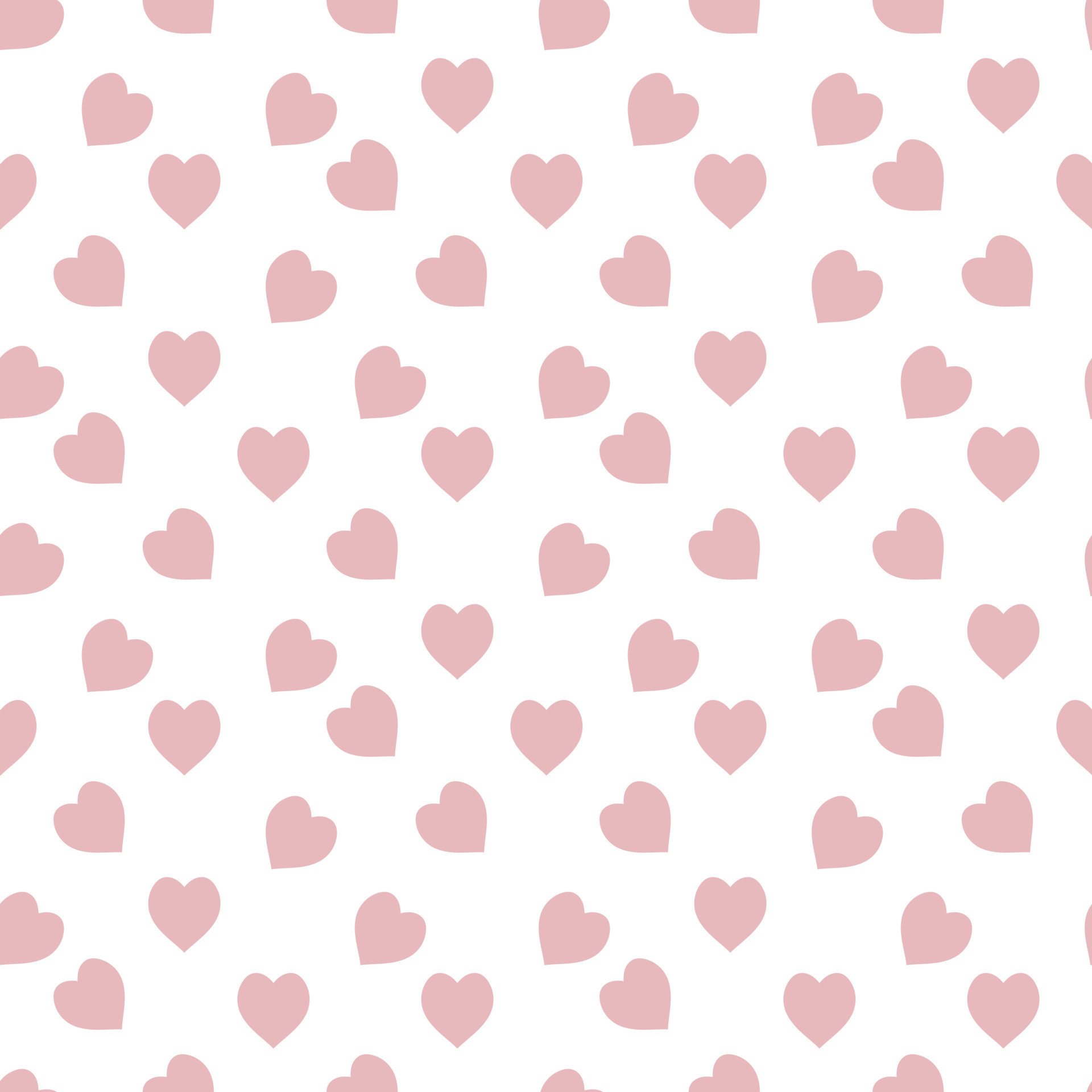 Seamless pattern with light pink hearts on white background. Vector image.  11430608 Vector Art at Vecteezy