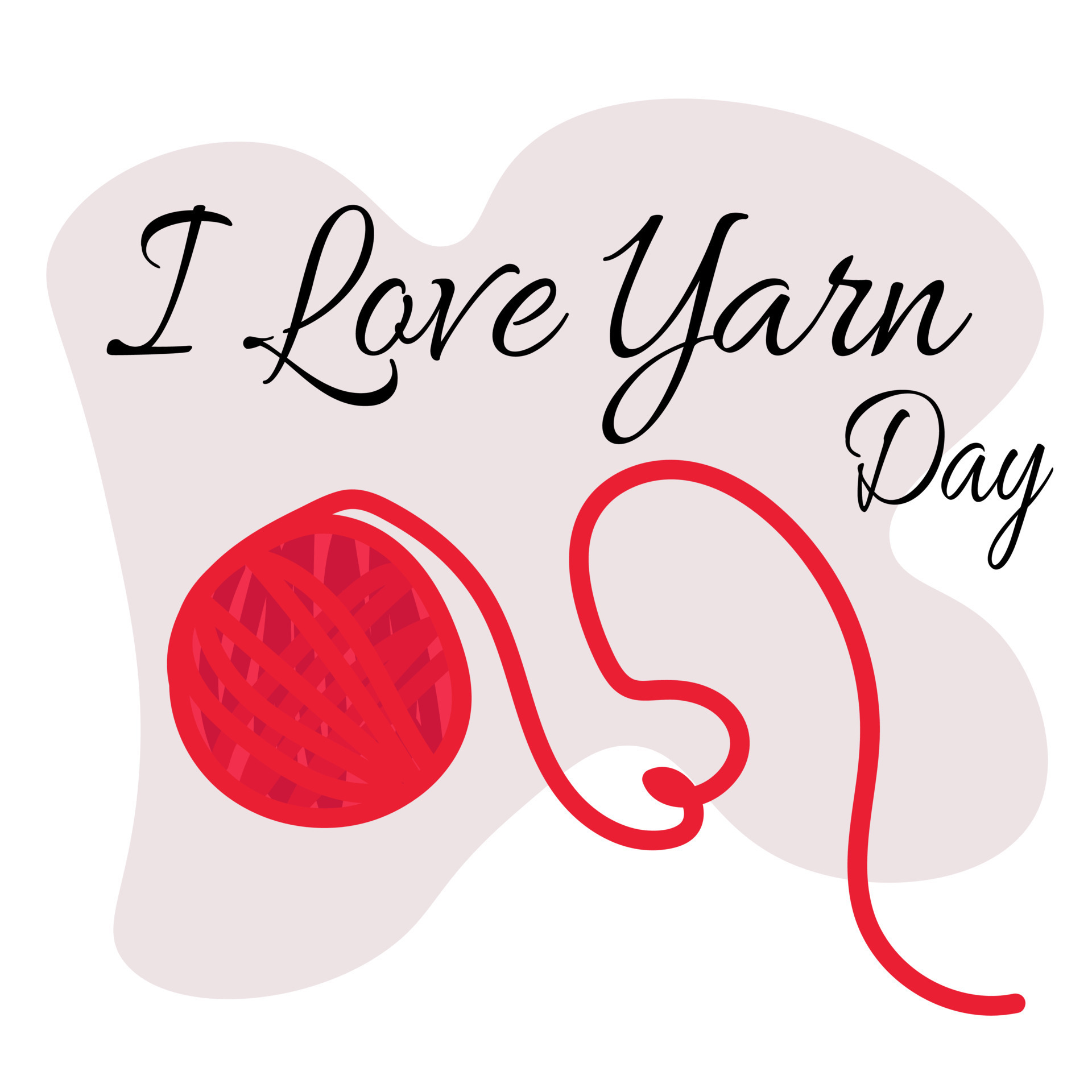 I Love Yarn Day, Idea for poster, banner or postcard 11430802 Vector