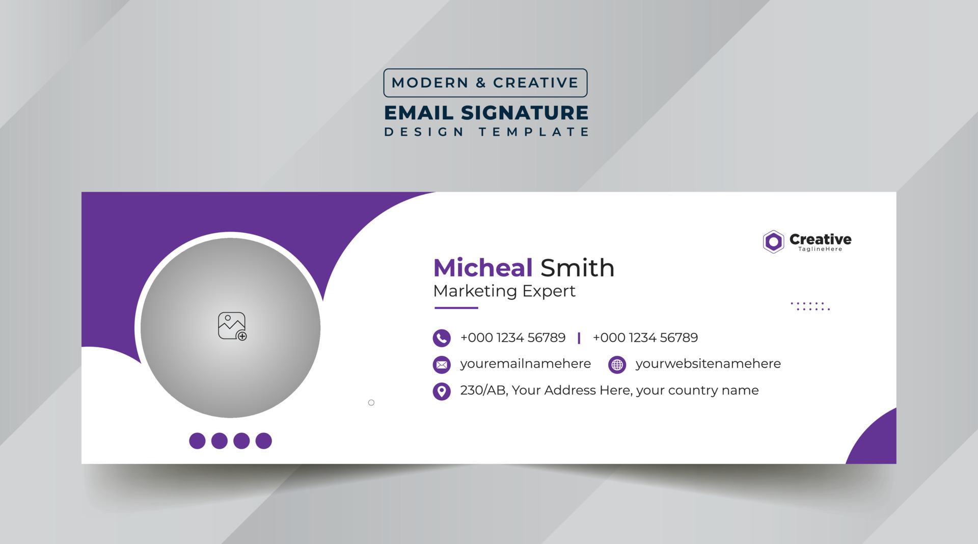 Email Signature Template Design 11431018 Vector Art at Vecteezy Email Signature Template Design 11431018 Vector Art at Vecteezy