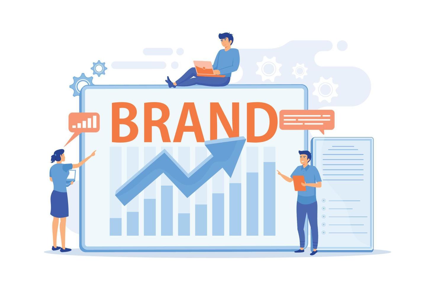 Marketing and promotional campaign. Brand awareness building. Branded workshop. workshop organized by brand, useful marketing event concept. flat vector modern illustration