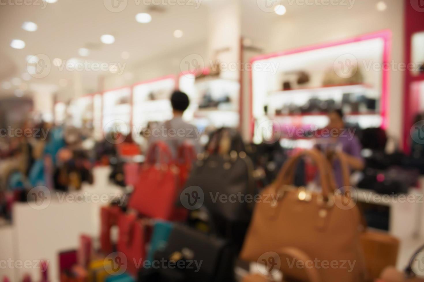 store blur background with bokeh photo