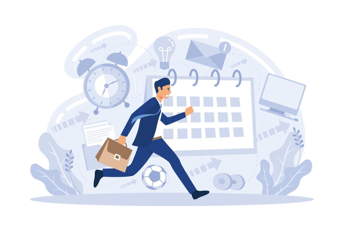 Personal quality concept. Confidence, accountability and discipline, mental strength, psychological flexibility, decision making, leadership role, personal development flat vector illustration