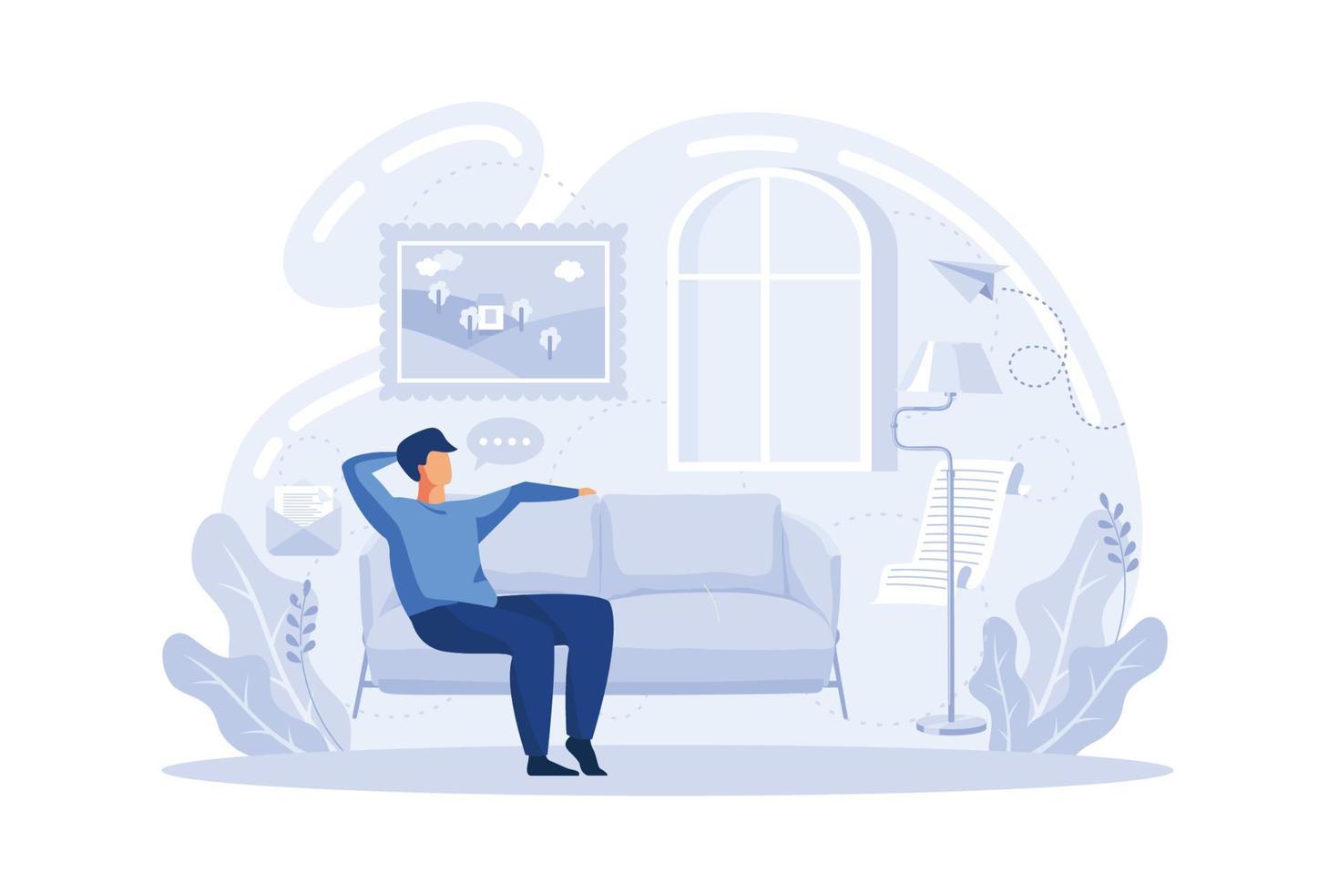 Covid19 outbreak. Stay at home, wash your hands, keep distance, hand sanitizer, self protection, wear mask, distance working, flat vector modern illustration