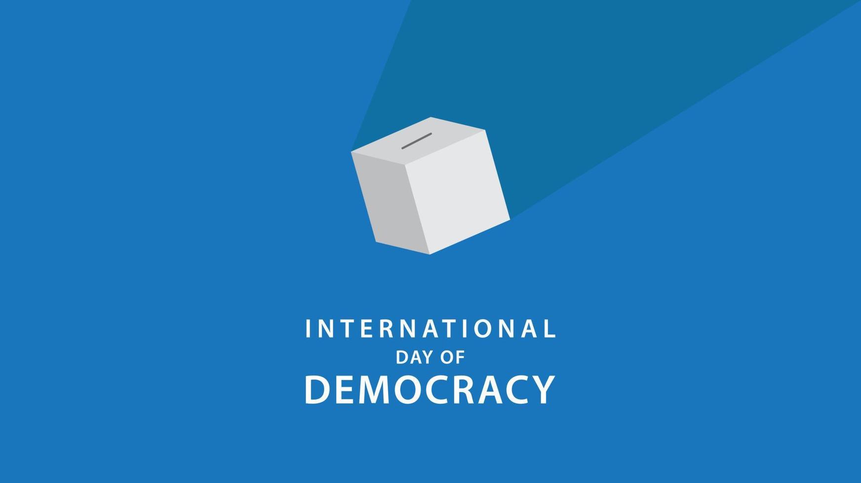 día internacional de la democracia. ilustración vectorial vector