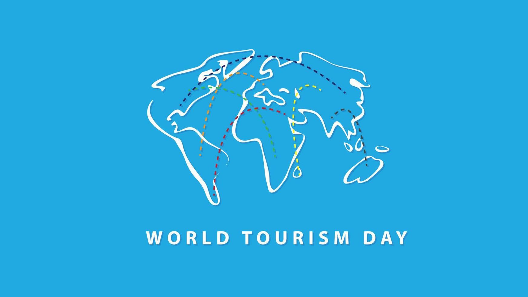 World Tourism Day. Vector Illustration