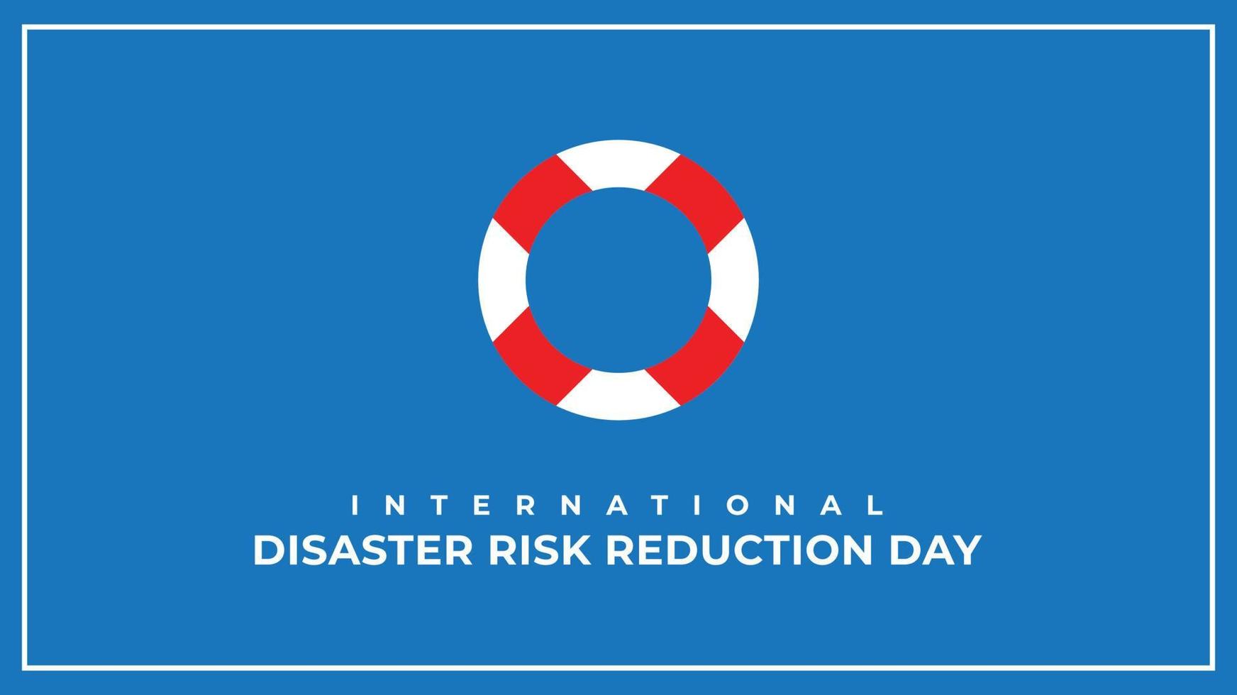 International Day for Disaster Risk Reduction. Vector illustration