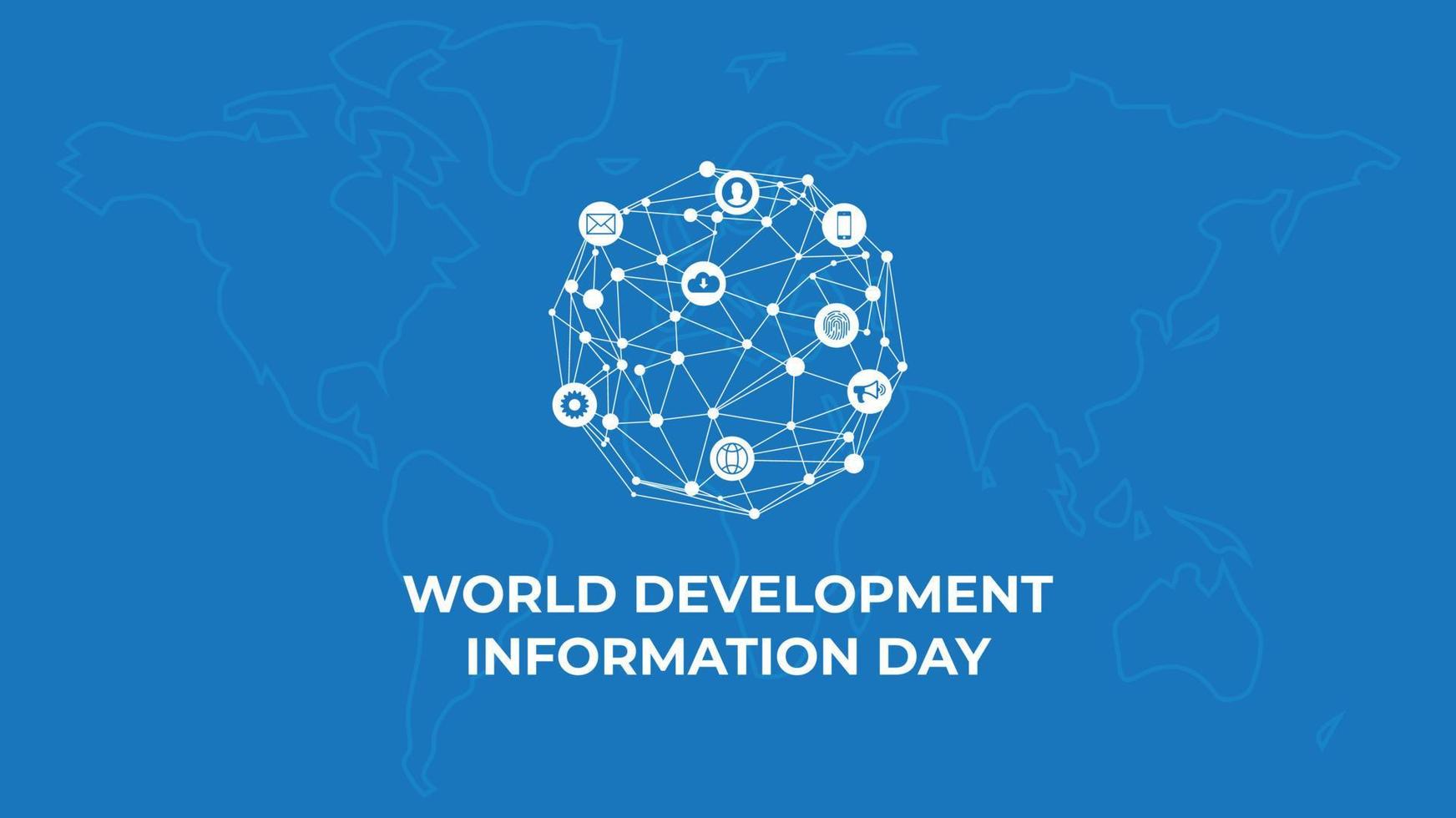 World Development Information Day. Vector illustration
