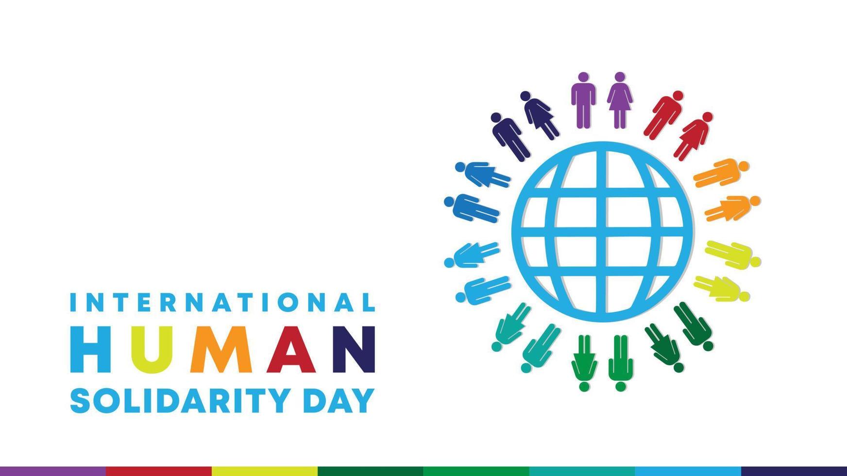 International Human Solidarity Day. Vector illustration