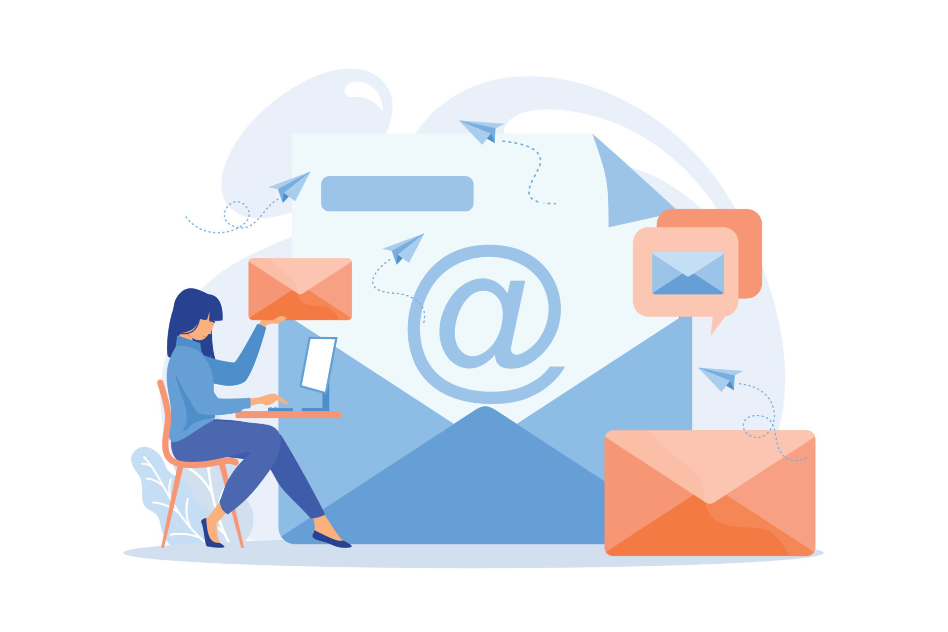 Email service, online correspondence, communication