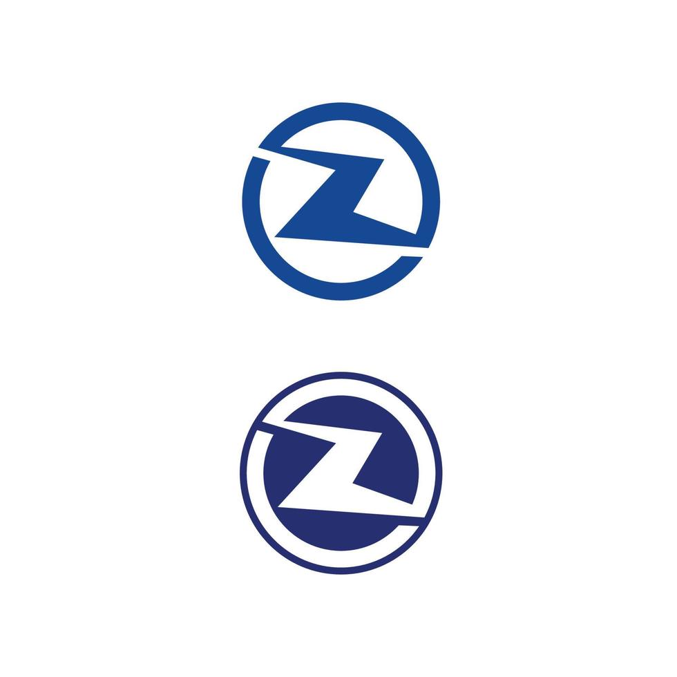Z letter and font Z logo design vector identity illustration