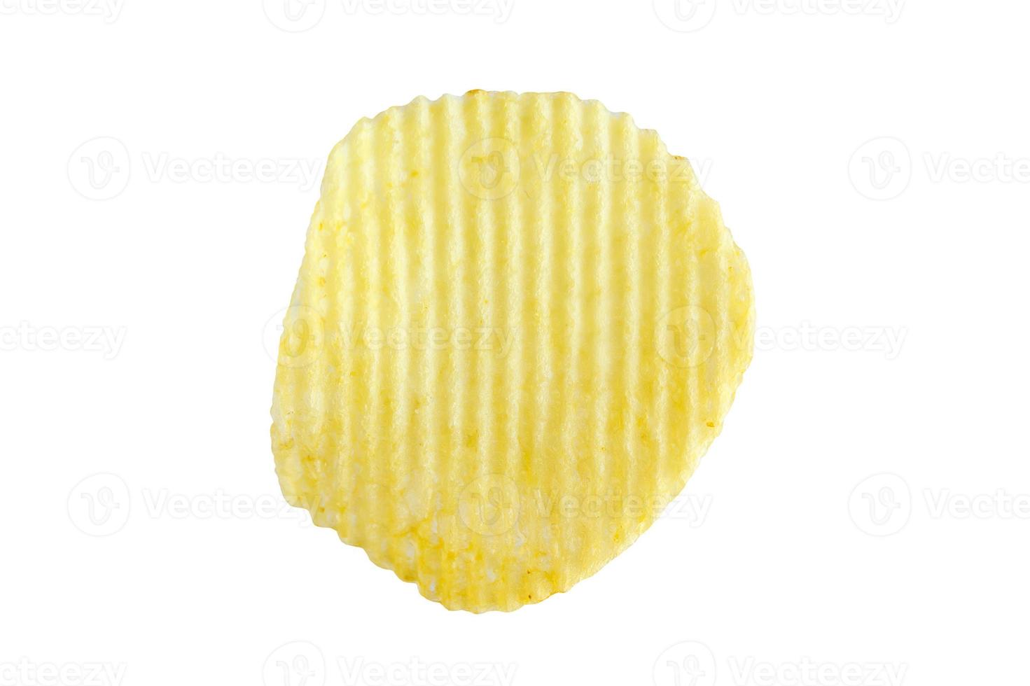 potato chip isolated on white background photo