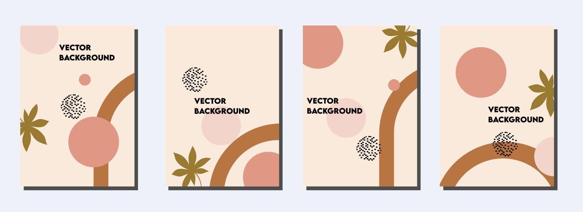 Modern abstract covers set, minimal covers design. Colorful geometric background, vector illustration.