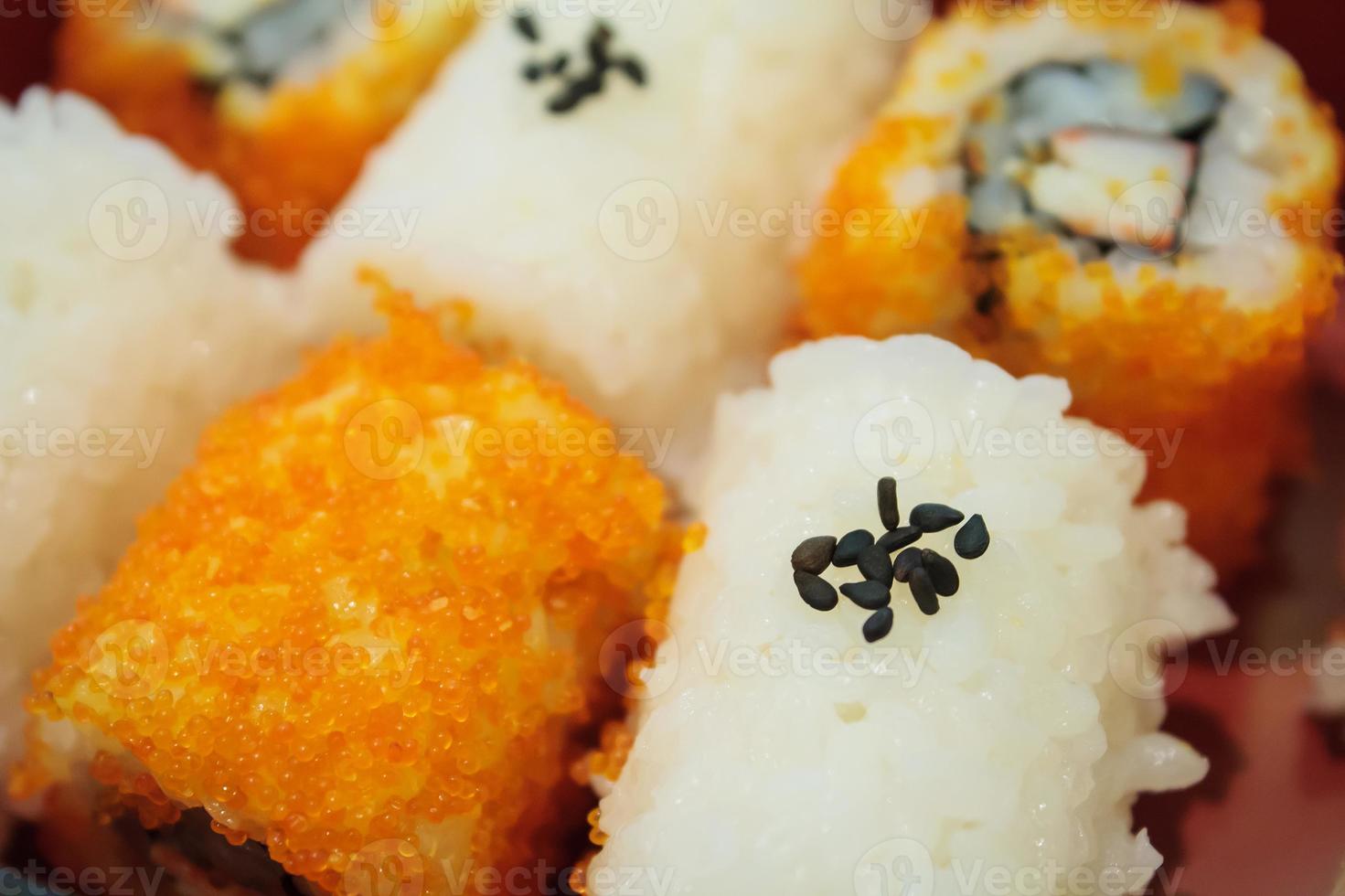 Sushi, close up photo