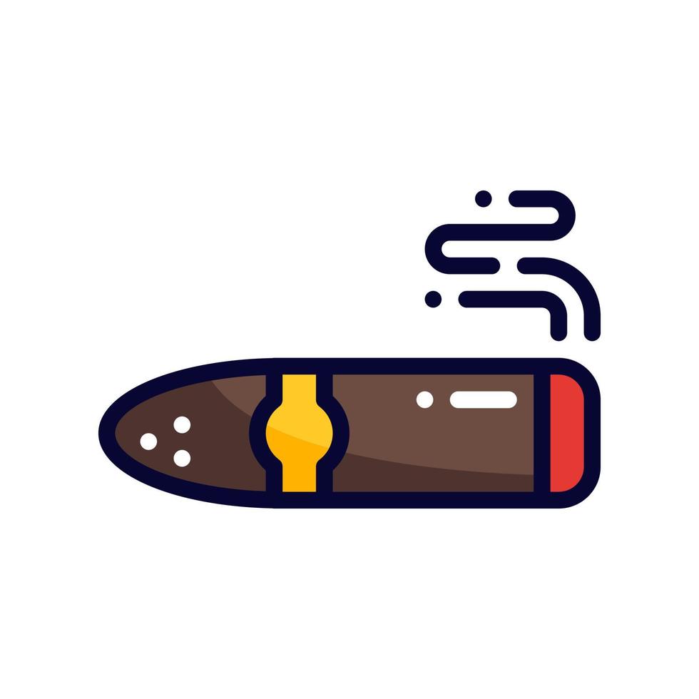 icono de estilo de línea llena de cigarros. ilustración vectorial para diseño gráfico, sitio web, aplicación vector