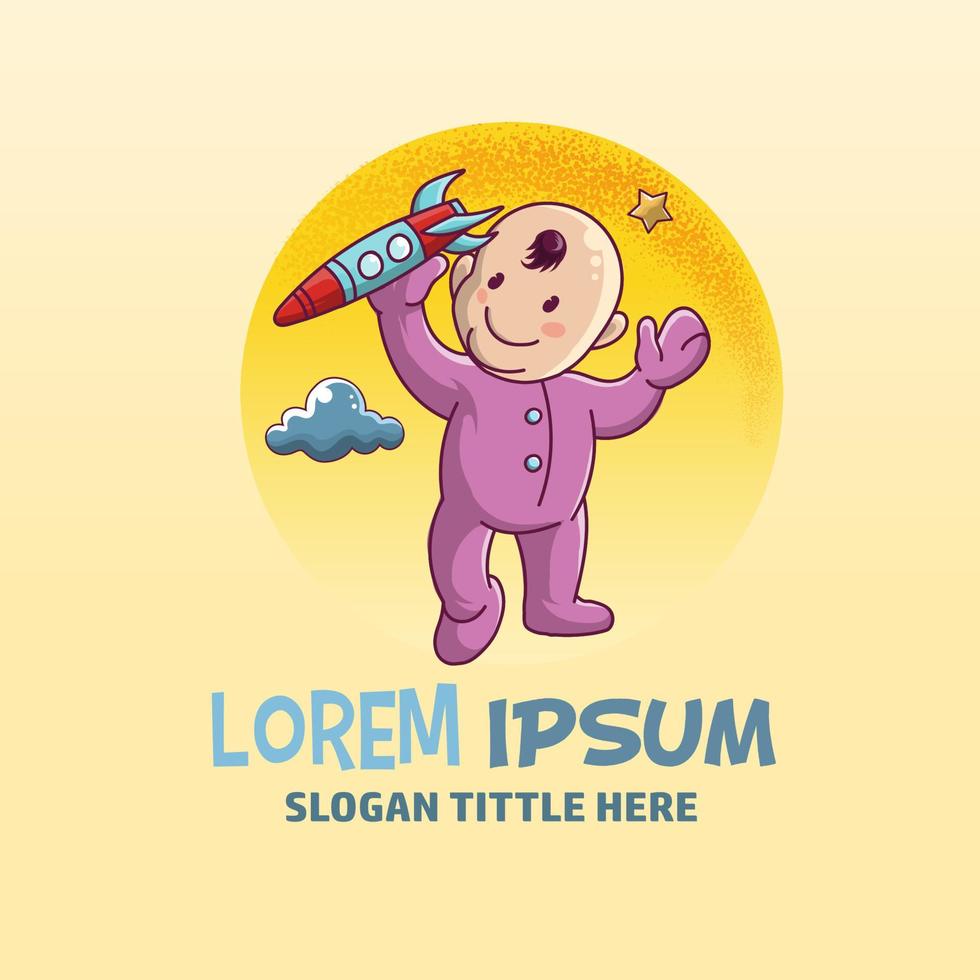 kids fun character vector template