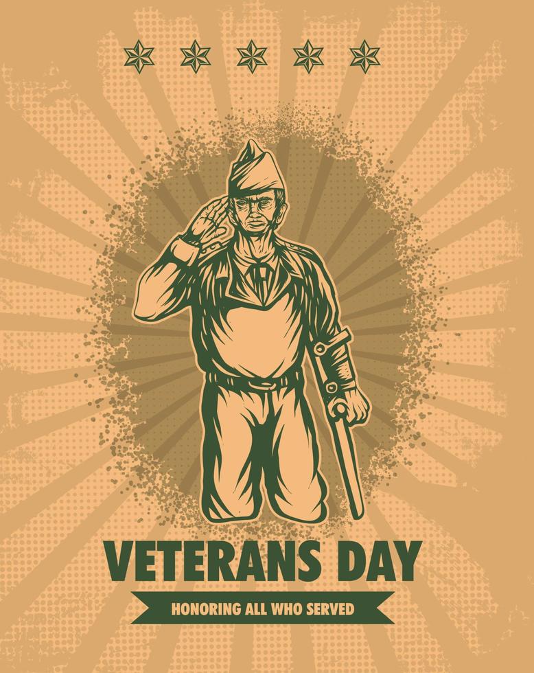 veterans days template shield vector