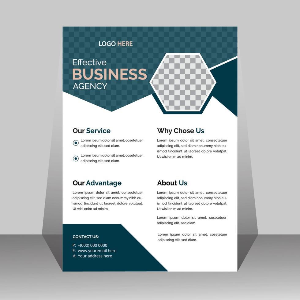 Corporate business flyer design template vector